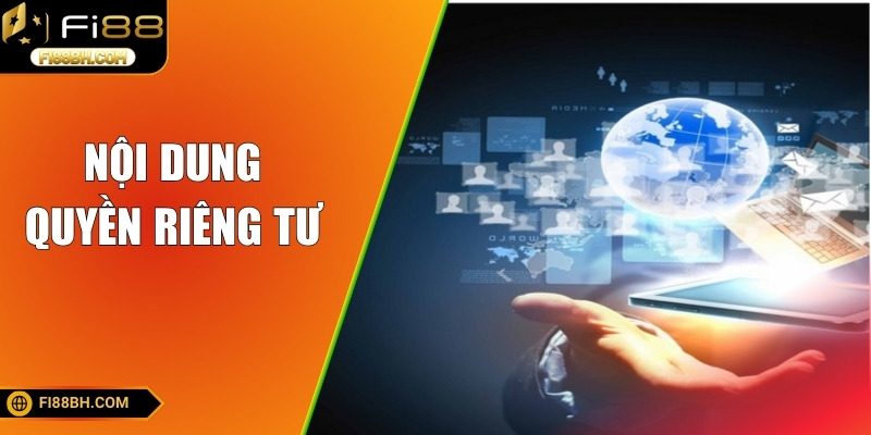 Các nội dung được nêu rõ ràng trong chính sách riêng tư